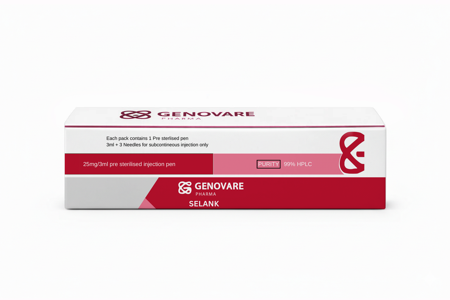 Genovare Peptides | Selank 25 mg Pen