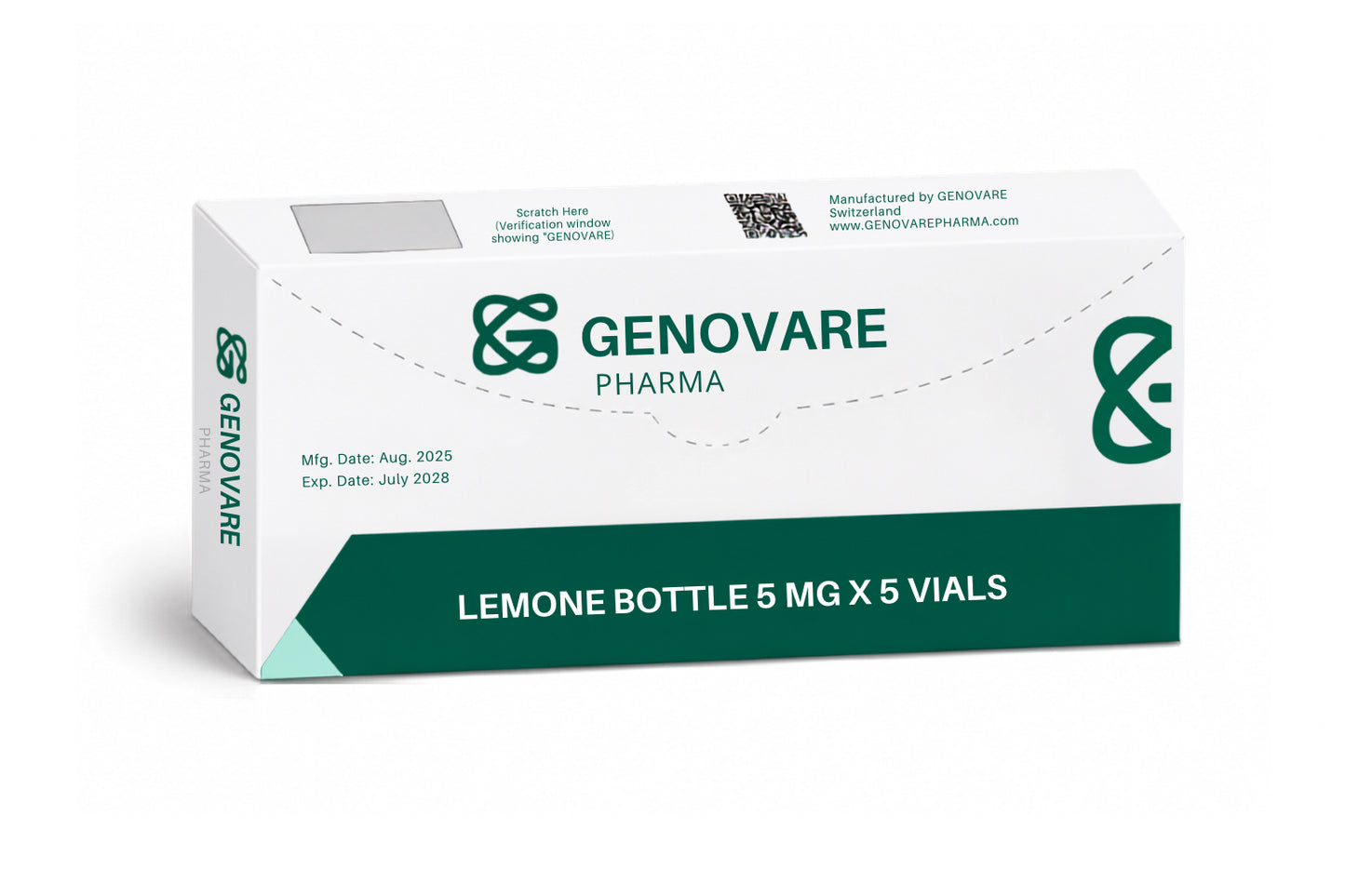 Genovare Peptides | Lemon Bottle – 5mg x 5 Vials