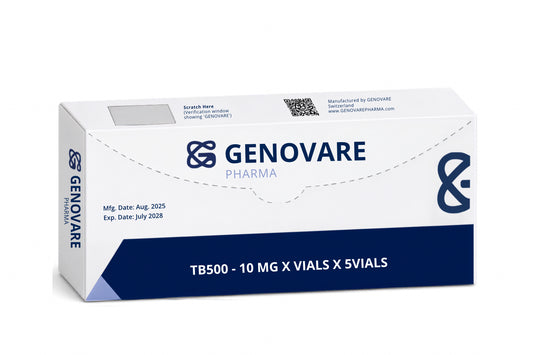 Genovare Peptides | TB-500 – 10mg x 5 Vials