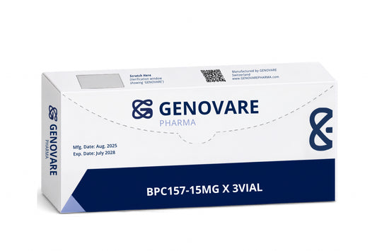 Genovare Peptides | BPC-157 – 15mg x 3 Vials