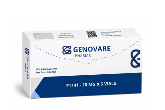 Genovare Peptides | PT-141 – 10mg x 5 Vials