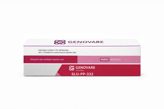 Box of Genovare Peptides on a white background