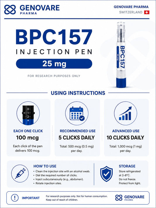 Genovare Peptides | BPC-157 25 mg